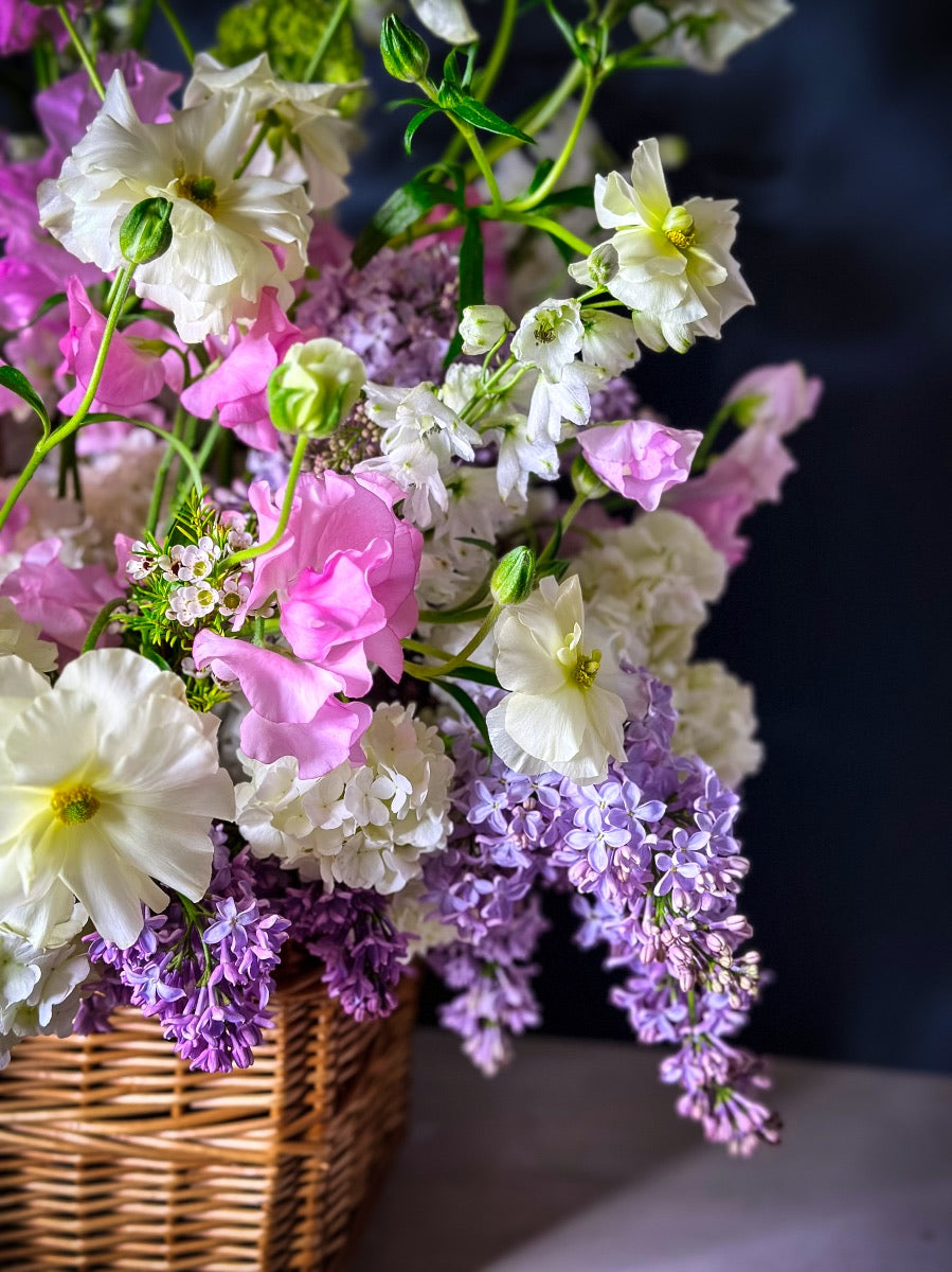 Hamper con flores